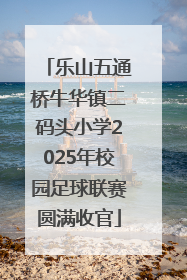 乐山五通桥牛华镇二码头小学2025年校园足球联赛圆满收官